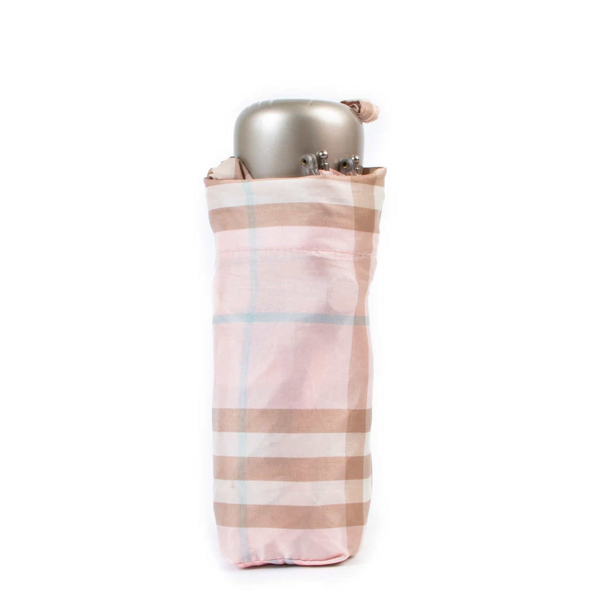 Shop authentic second hand designer vintage high-end fashion Burberry London Pink Checked Umbrella at Labellov.