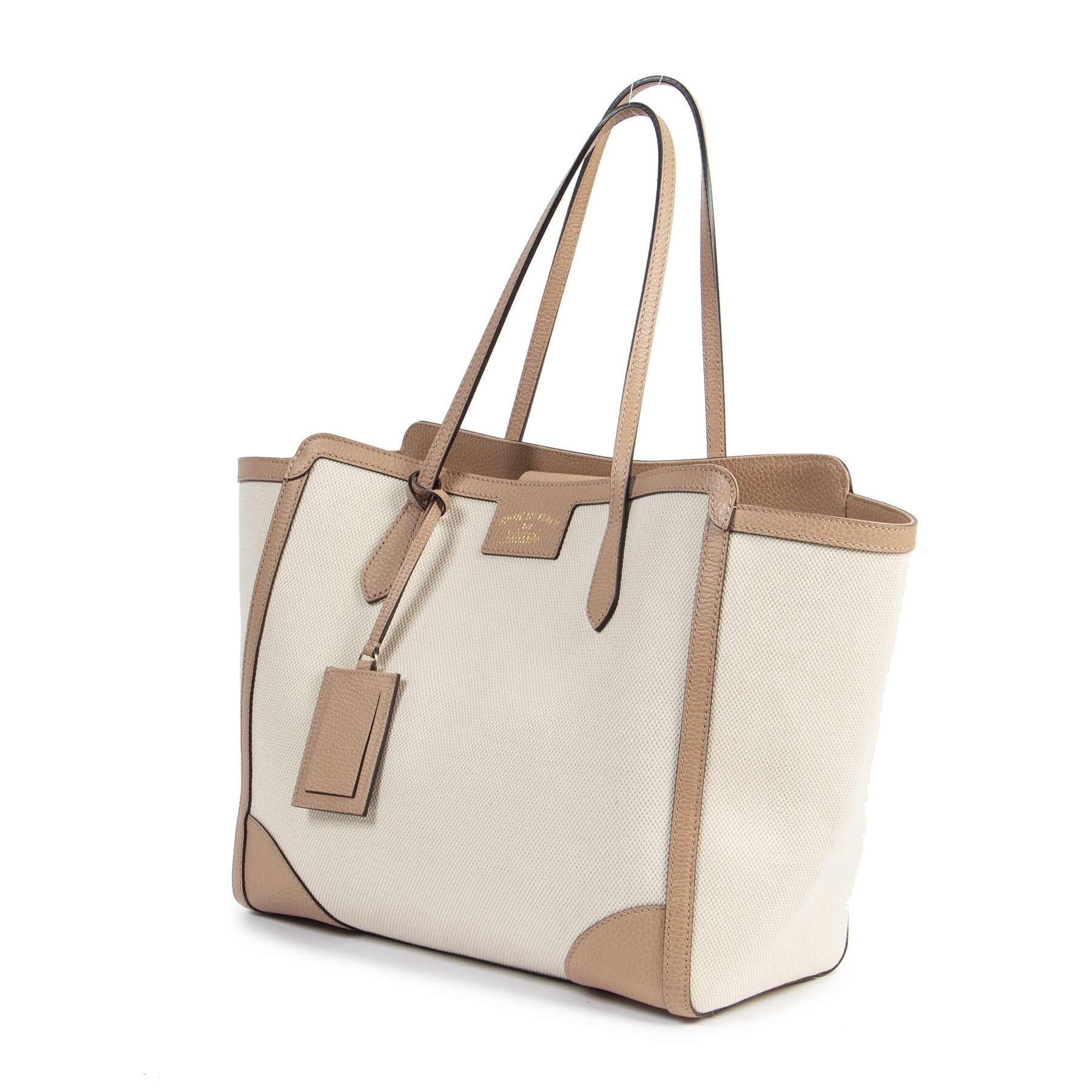 Authentic secondhand Gucci Swing Two Tone Tote Bag designer bags fashion luxury vintage webshop safe secure online shopping designer high end brands