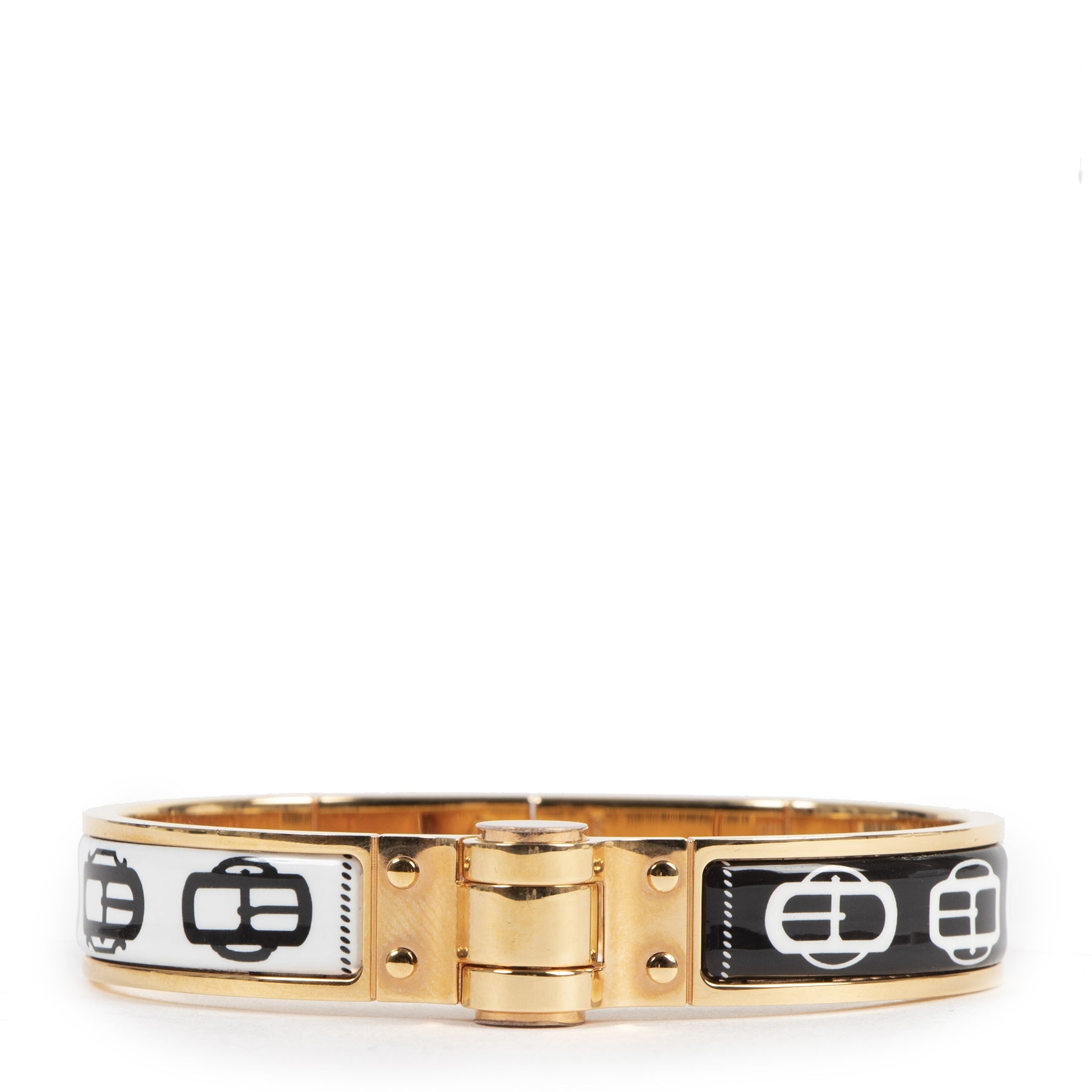 Authentieke Tweedehands Hermès Bracelet Charnière Bouclerie Modern - Medium juiste prijs veilig online shoppen luxe merken webshop winkelen Antwerpen België mode fashion