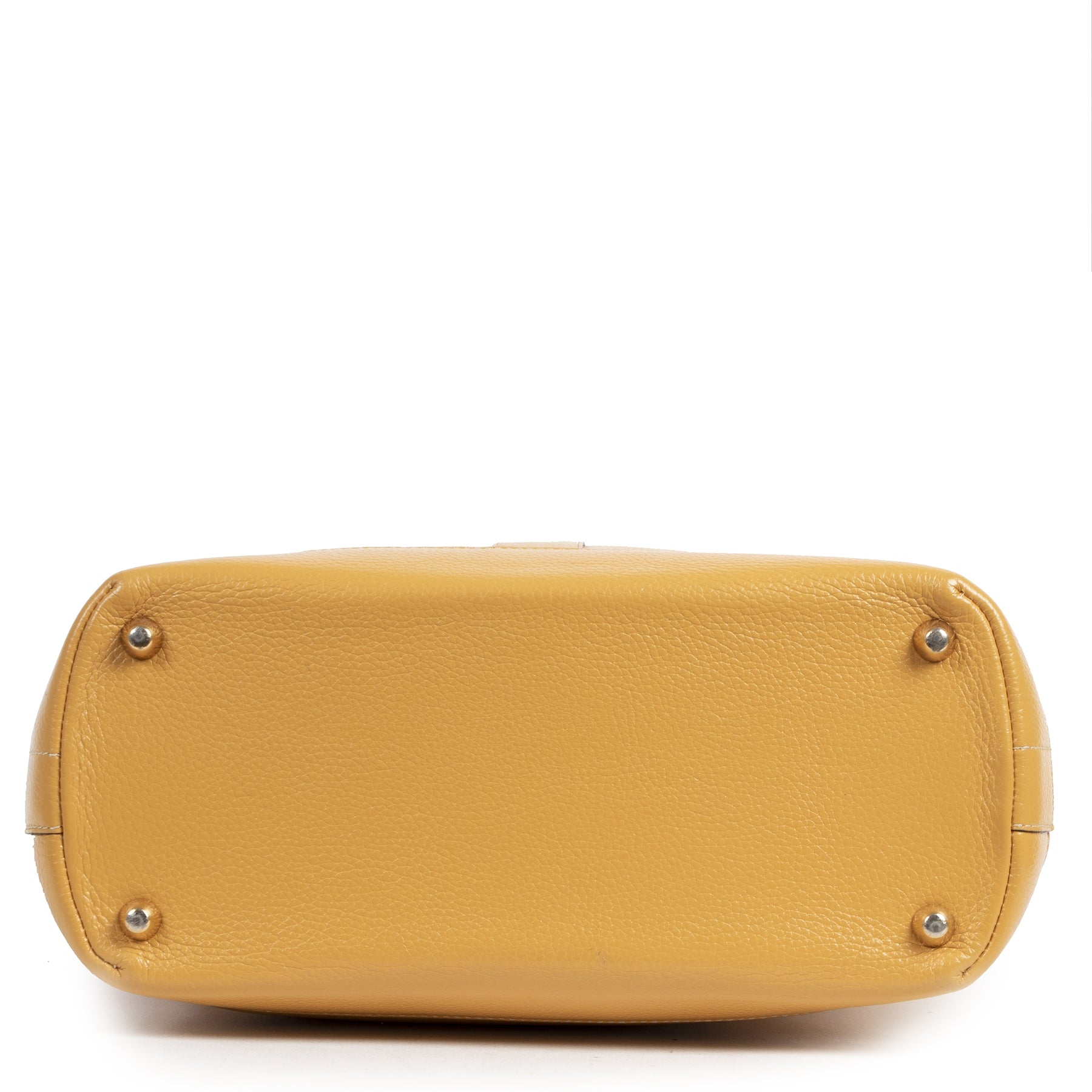 Authentieke tweedehands vintage Delvaux oker Liaison Shoulder Bag koop online webshop LabelLOV