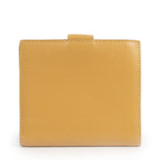 Authentic second-hand vintage Delvaux Ochre Leather Wallet buy online webshop LabelLOV