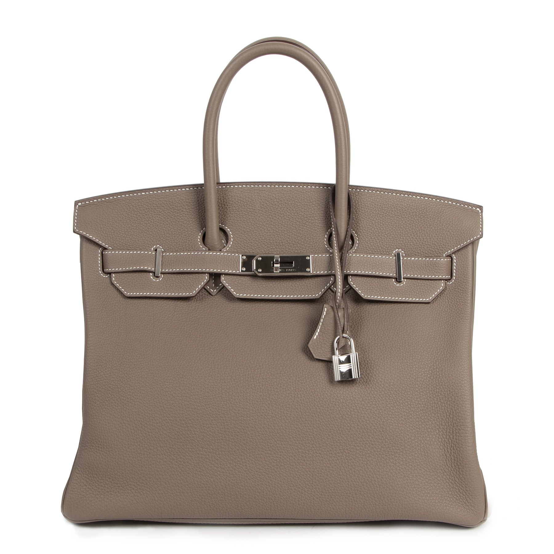Hermès Birkin 35 Etoupe PHW Togo available at Labellov secondhand luxury in Antwerp