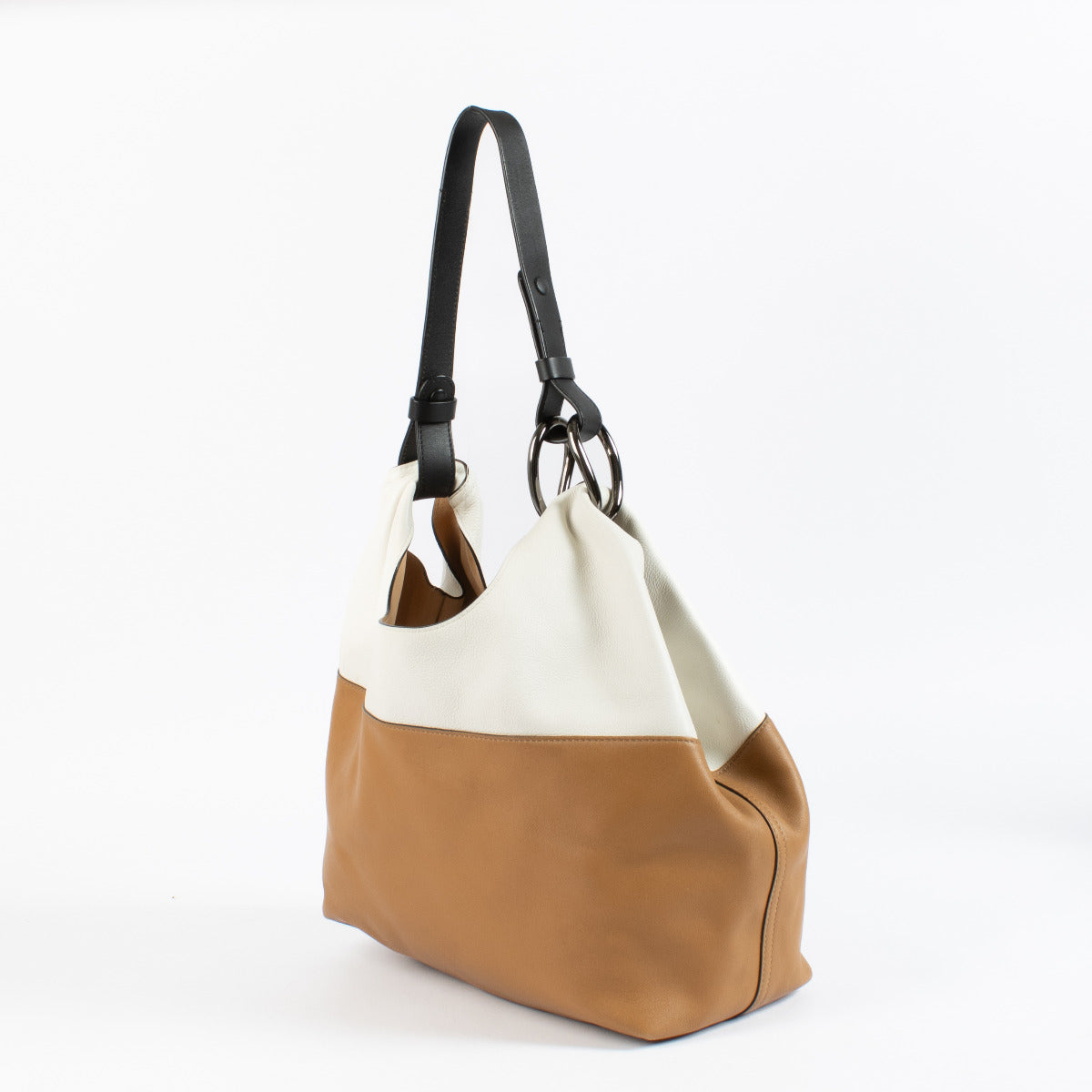 Delvaux Camel en Crème Givry With Me Schoudertas