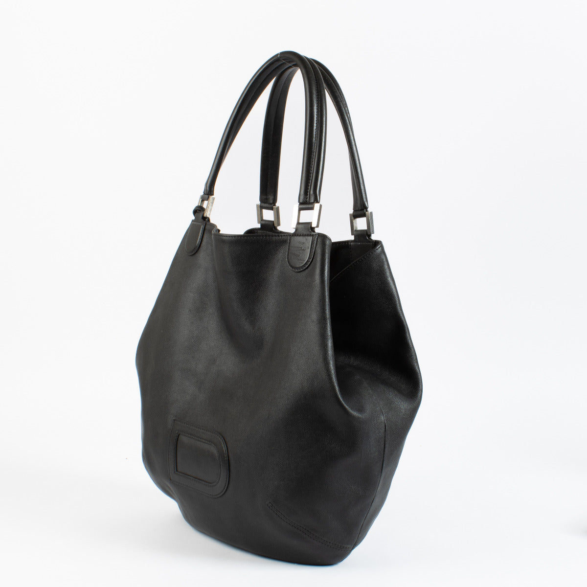 Delvaux Zwarte Louise Cabas Tas