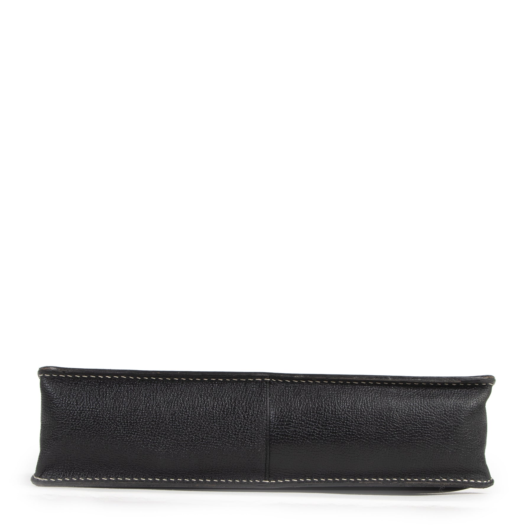 Authentic second-hand vintage Delvaux Black Santal Shoulder Bag buy online webshop LabelLOV