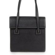 Authentic second-hand vintage Delvaux Black Santal Shoulder Bag buy online webshop LabelLOV