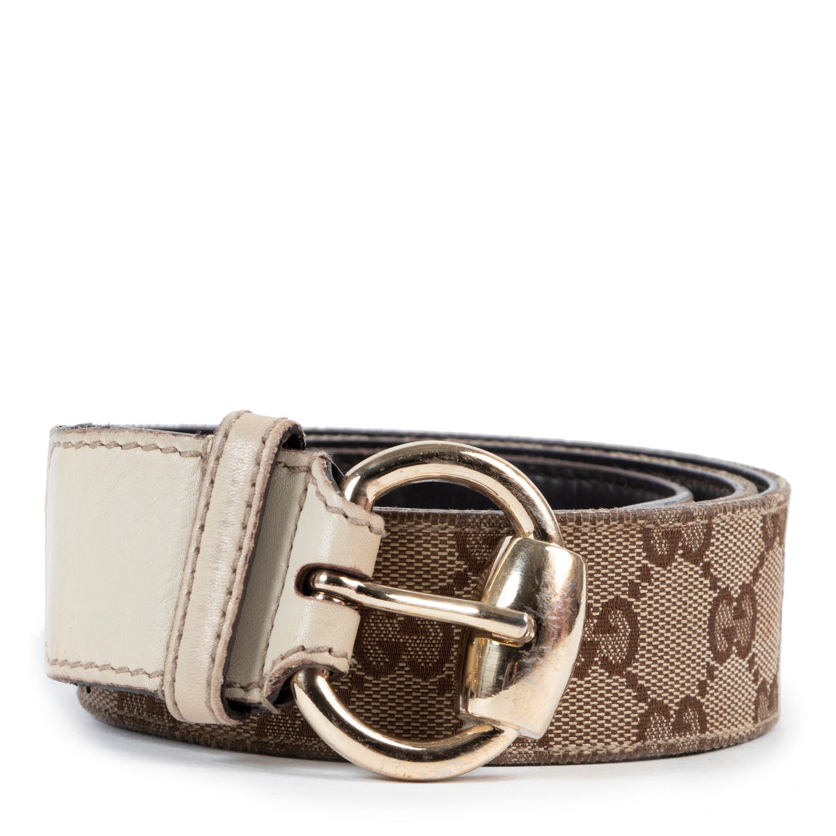 Gucci monogram belt vintage for the best price