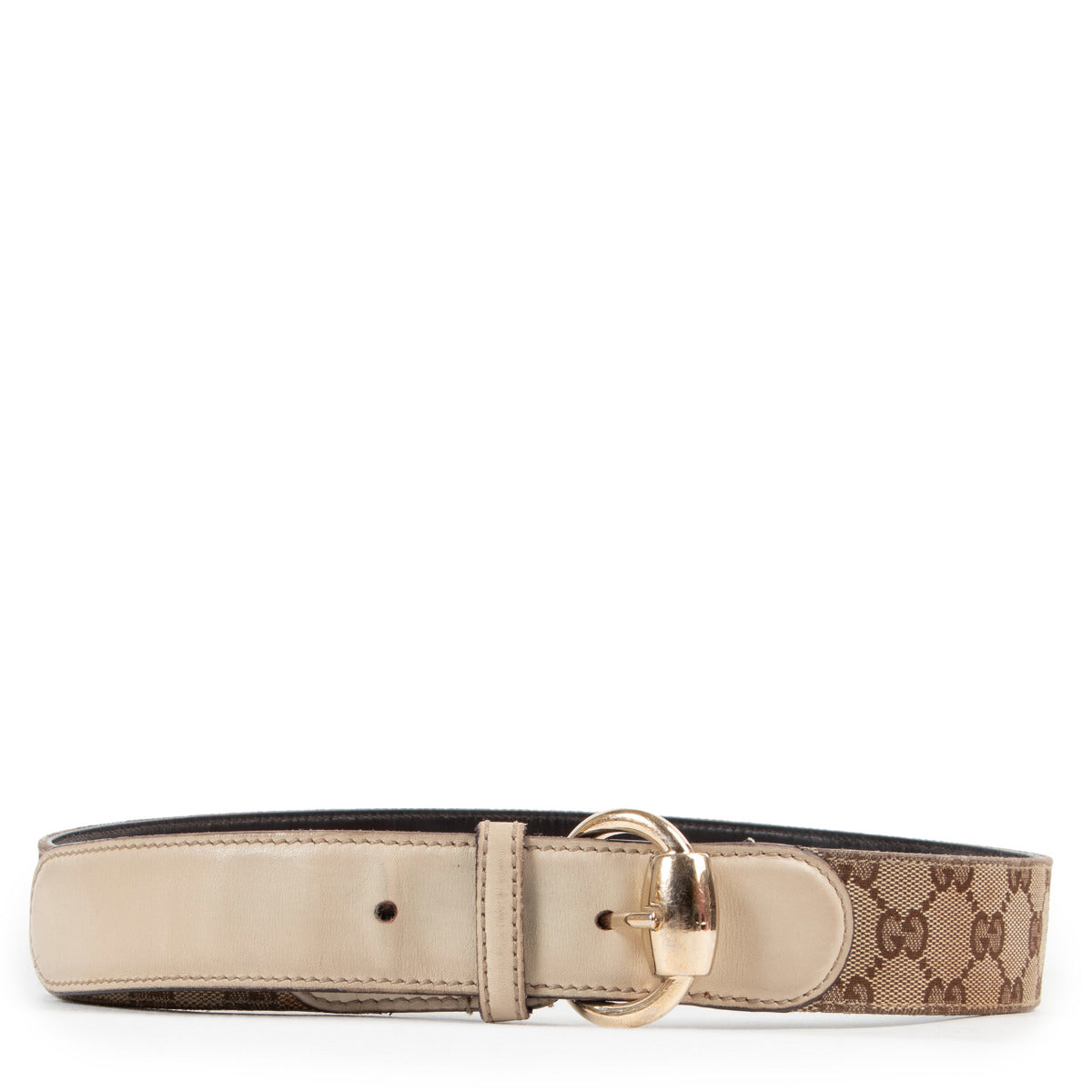 Ceinture Gucci Monogram Beige - taille 85