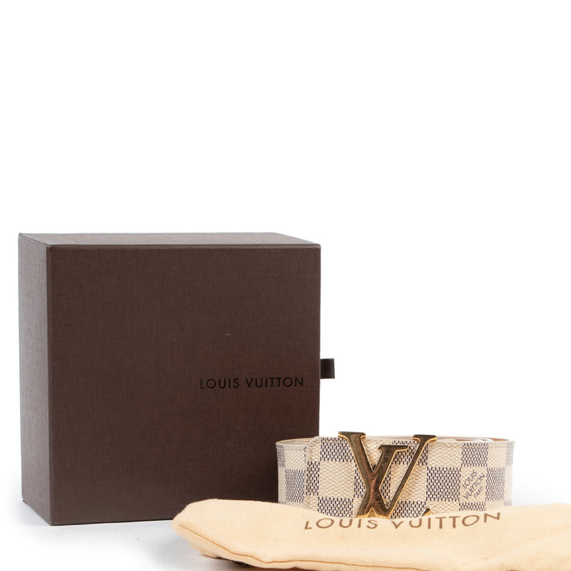 Louis Vuitton Damier Azur Belt for the best price at Labellov secondhand luxury in Antwerp Belgium