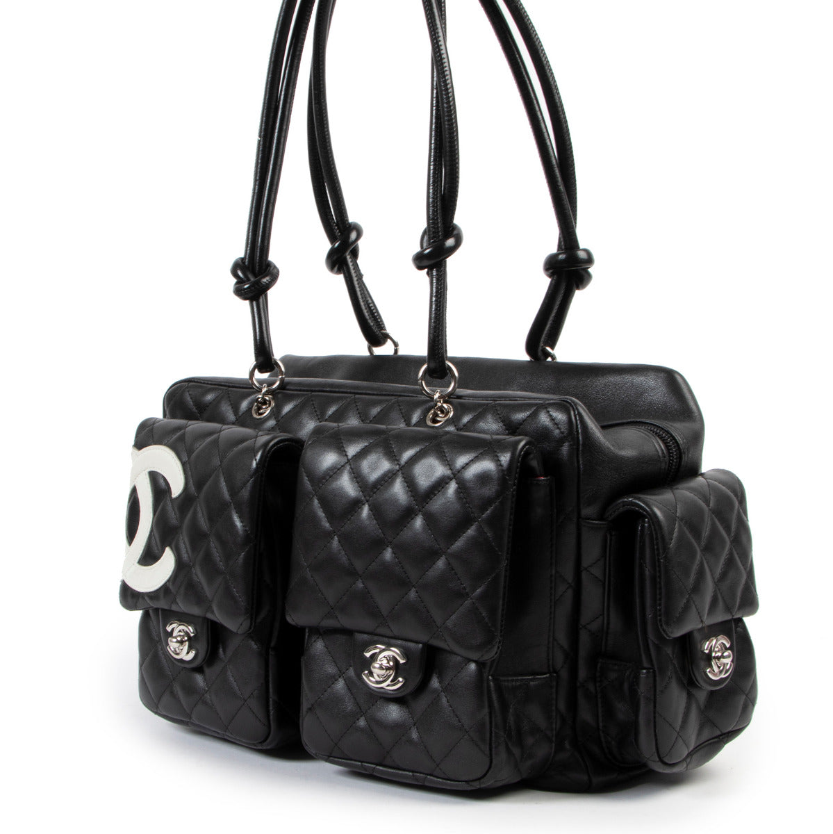 Sac bandoulière appareil photo Chanel Cambon noir