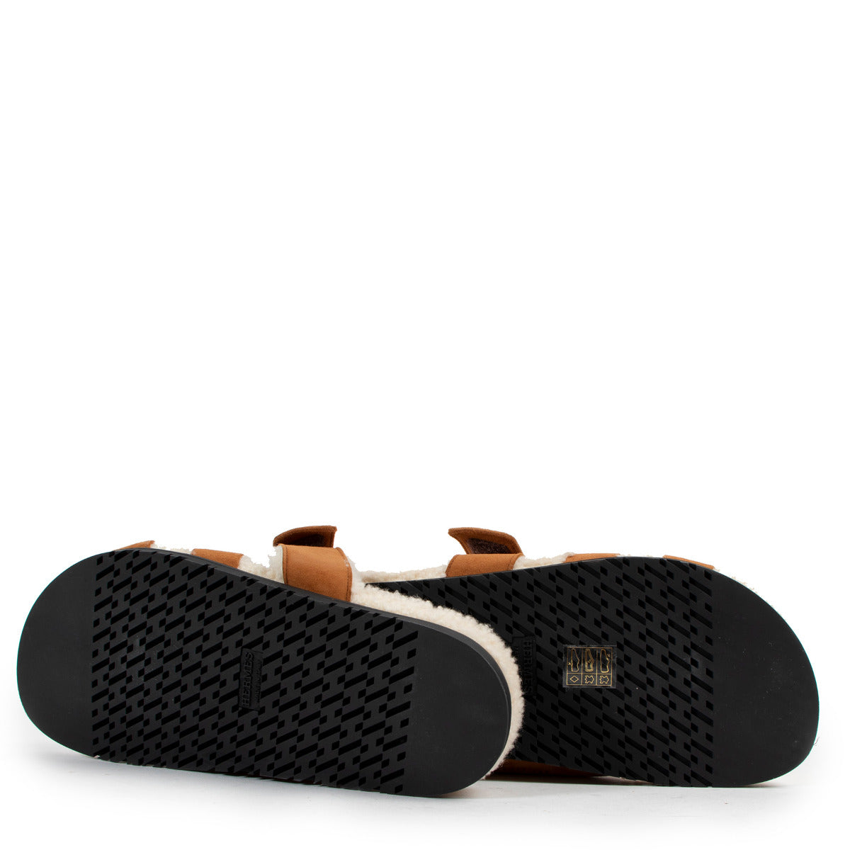 Sandales Hermès Chypre en peau lainée - Taille 37