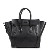 Authentique seconde-main vintage Céline Mini Black Luggage Tote koop online webshop LabelLOV