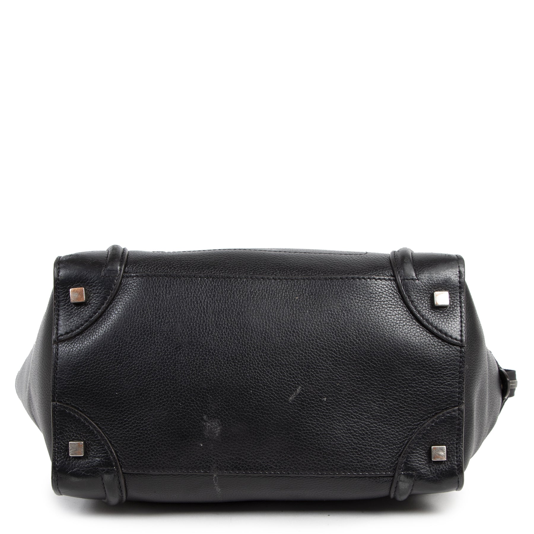 Authentique seconde-main vintage Céline Mini Black Luggage Tote koop online webshop LabelLOV