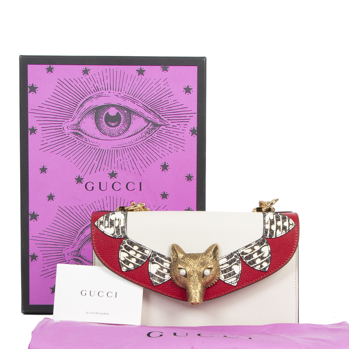 Gucci Limited Python Gucci Limited Python Fox Broche Shoulder Bag – Labellov