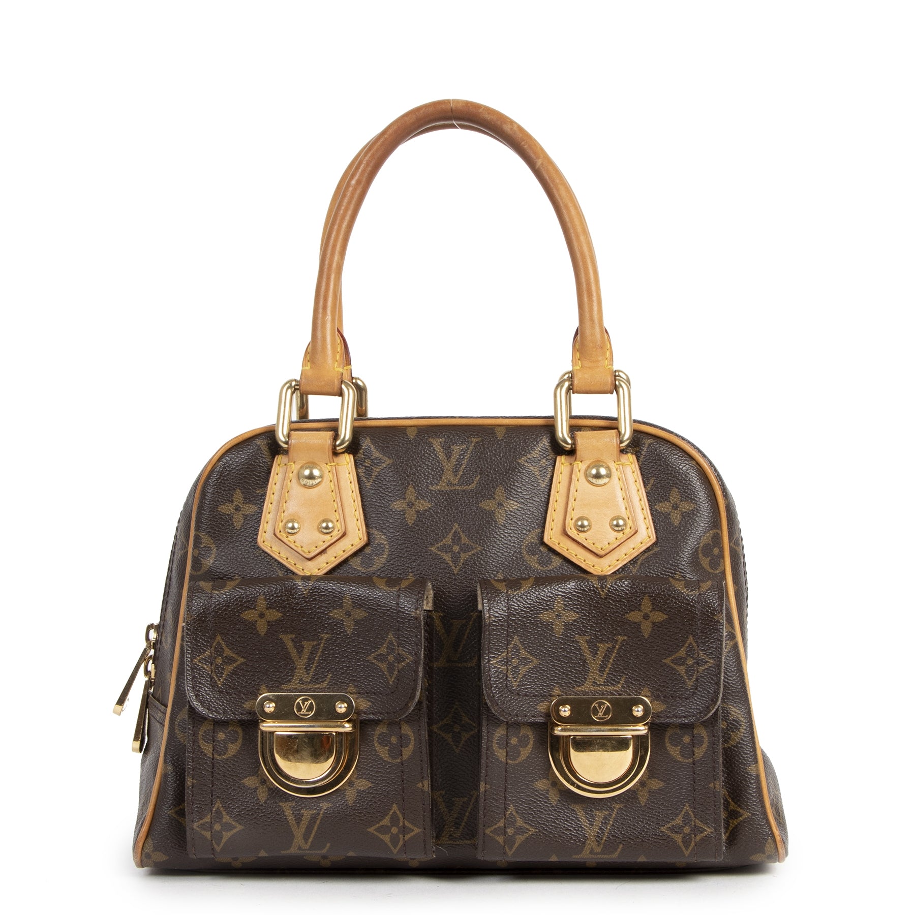 Authentic second-hand vintage Louis Vuitton Monogram Canvas Manhattan PM Bag buy online webshop LabelLOV