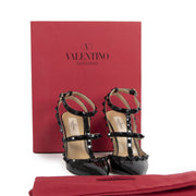 Authentic second-hand vintage Valentino Patent Leather Rockstud Heels - Size 37 buy online webshop LabelLOV