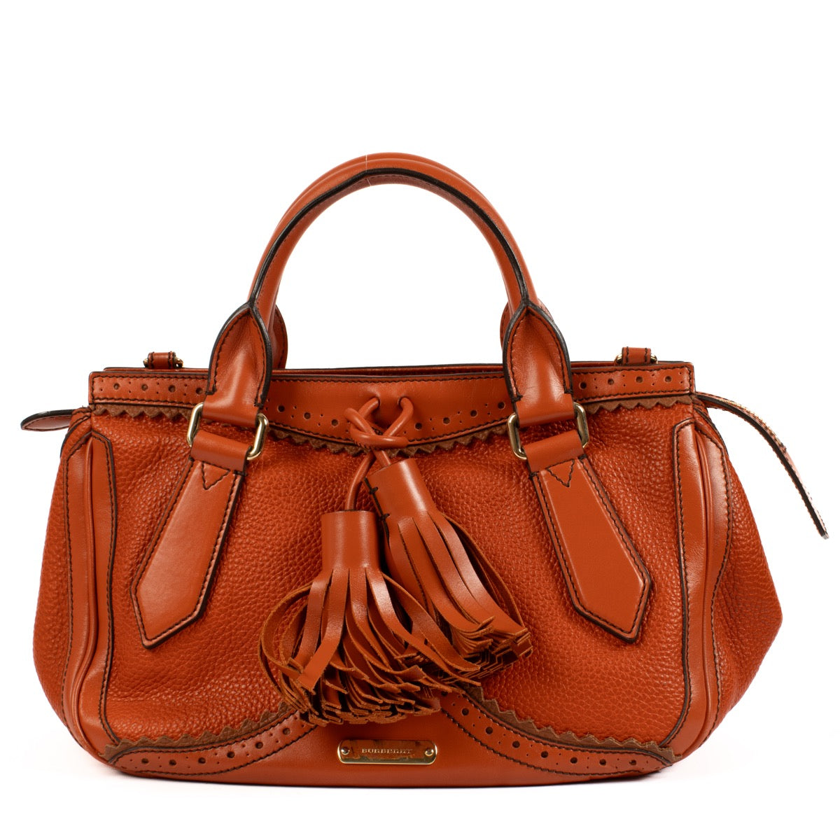 shop 100% authentic second hand Burberry Prorsum Orange Leather Bag on Labellov.com