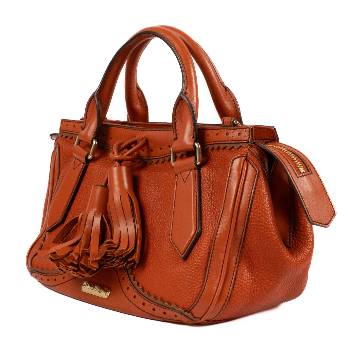 shop 100% authentic second hand Burberry Prorsum Orange Leather Bag on Labellov.com