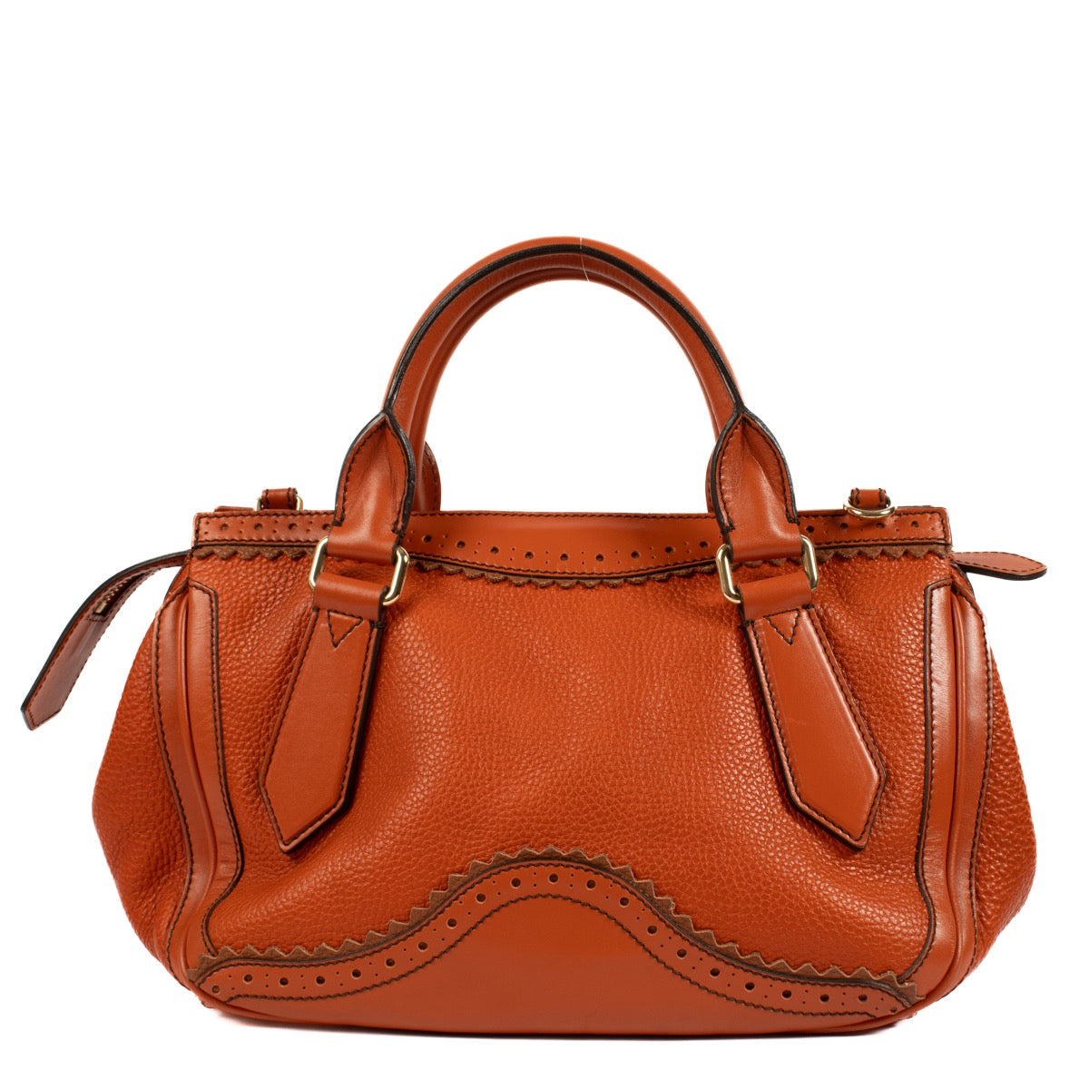 shop 100% authentic second hand Burberry Prorsum Orange Leather Bag on Labellov.com