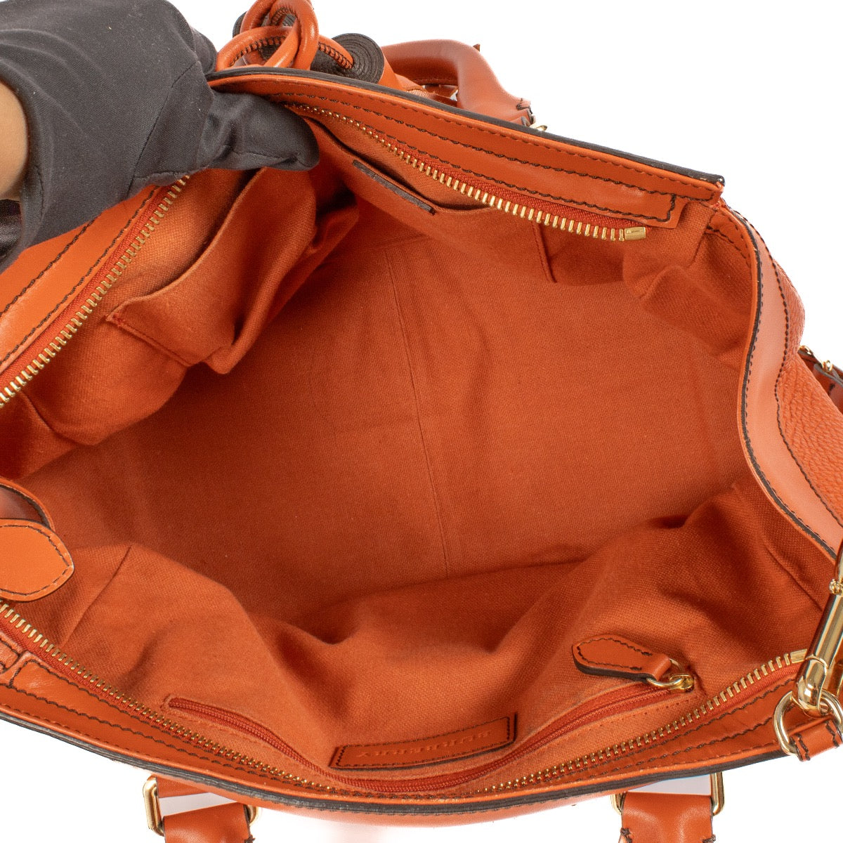 shop 100% authentic second hand Burberry Prorsum Orange Leather Bag on Labellov.com