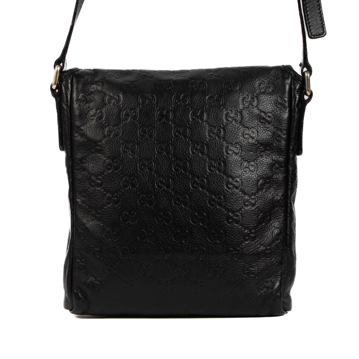 shop 100% authentic second hand Gucci Black Guccissima Messenger Bag on Labellov.com