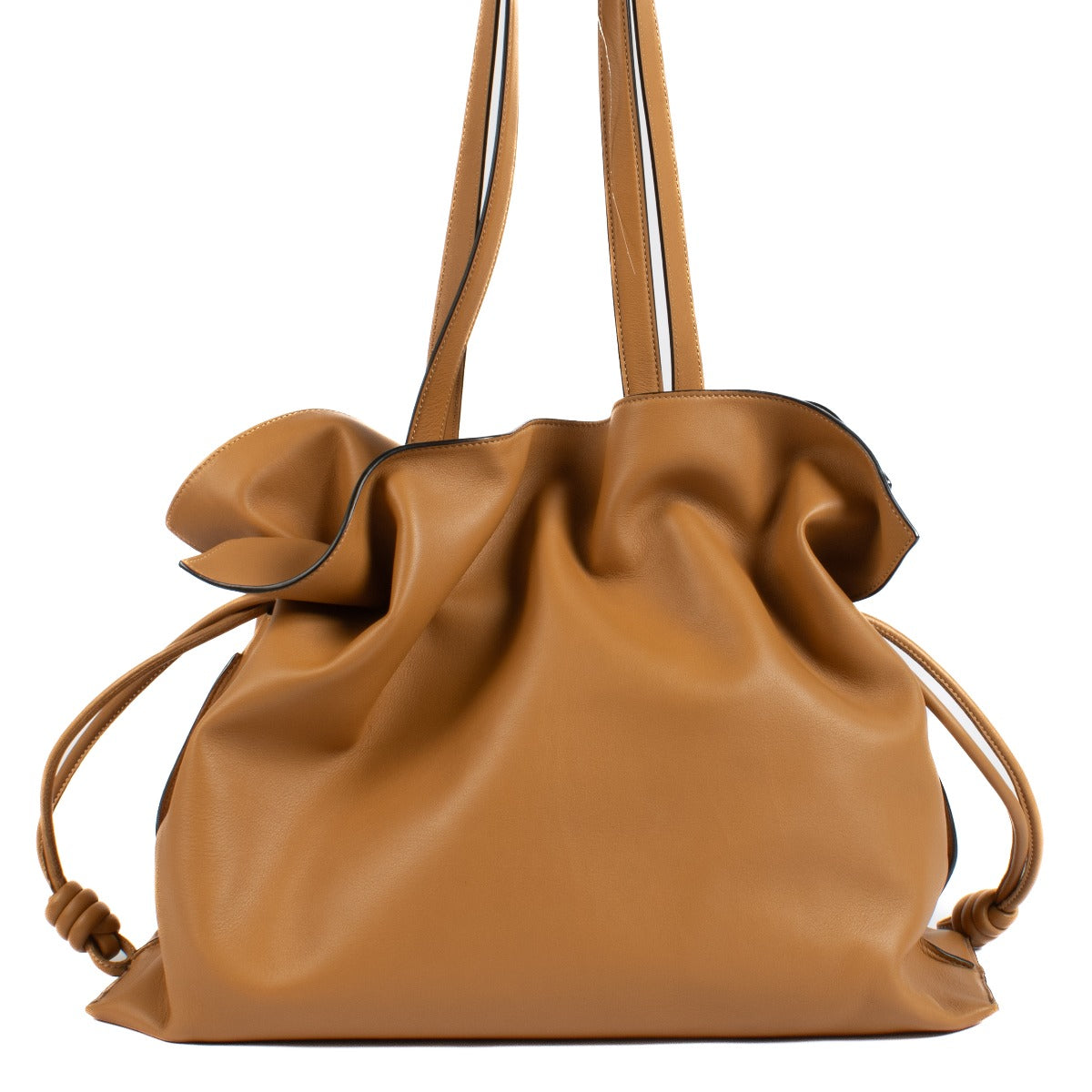 Shop safe online at Labellov in Antwerp, Brussels and Knokke this 100% authentic second hand Loewe Nappa Calfskin Loewe XL Flamenco Bag