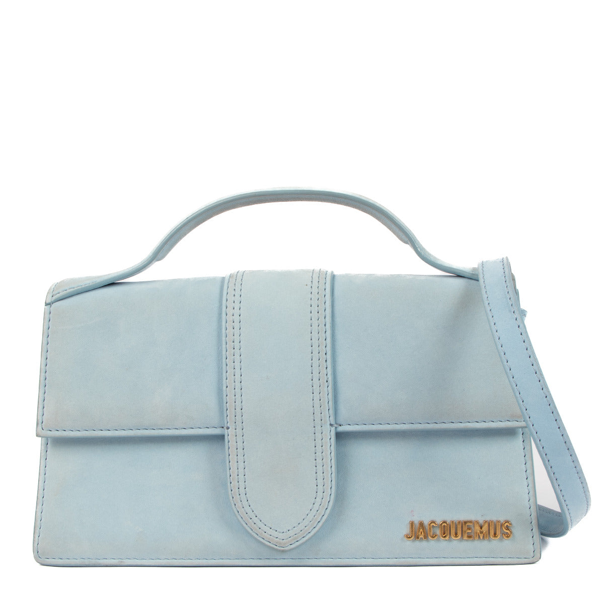 Jacquemus Blue Le Grand Bambino Shoulder Bag aan de beste prijs bij Labellov tweedehands luxe in Antwerpen en Knokke.