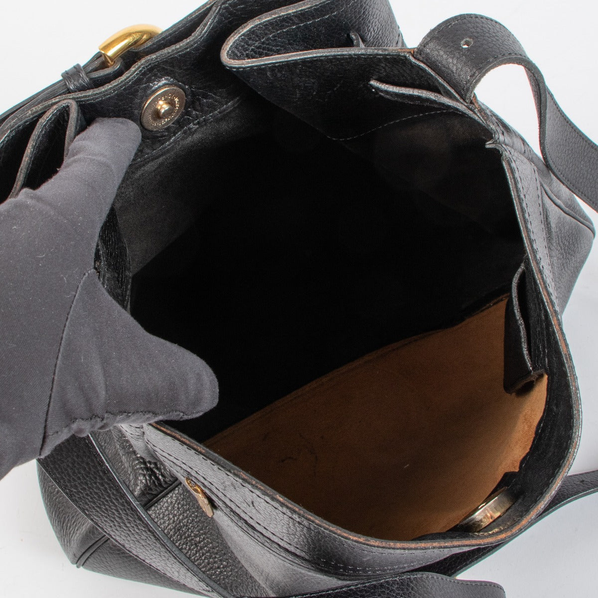 Delvaux Zwarte Nomade Schoudertas
