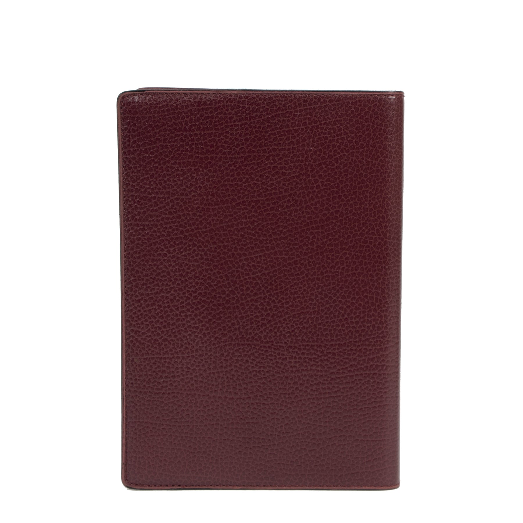 Authentieke Tweedehands Delvaux Burgundy Leather Address Book juiste prijs veilig online shoppen luxe merken webshop winkelen Antwerpen België mode fashion
