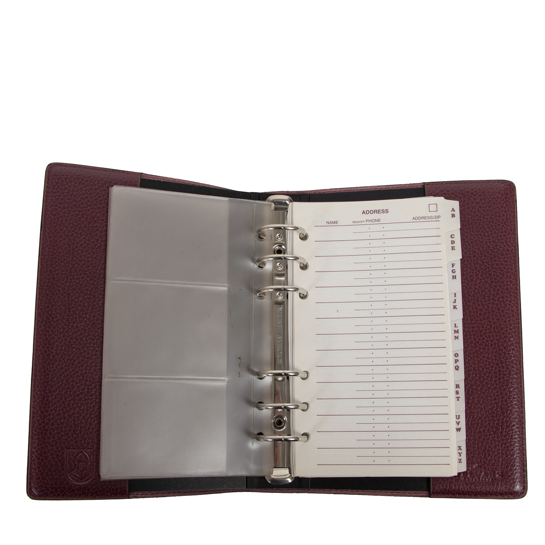 Authentic secondhand Delvaux Burgundy Leather Address Book designer accessories designer brands fashion luxury vintage webshop safe secure online shopping