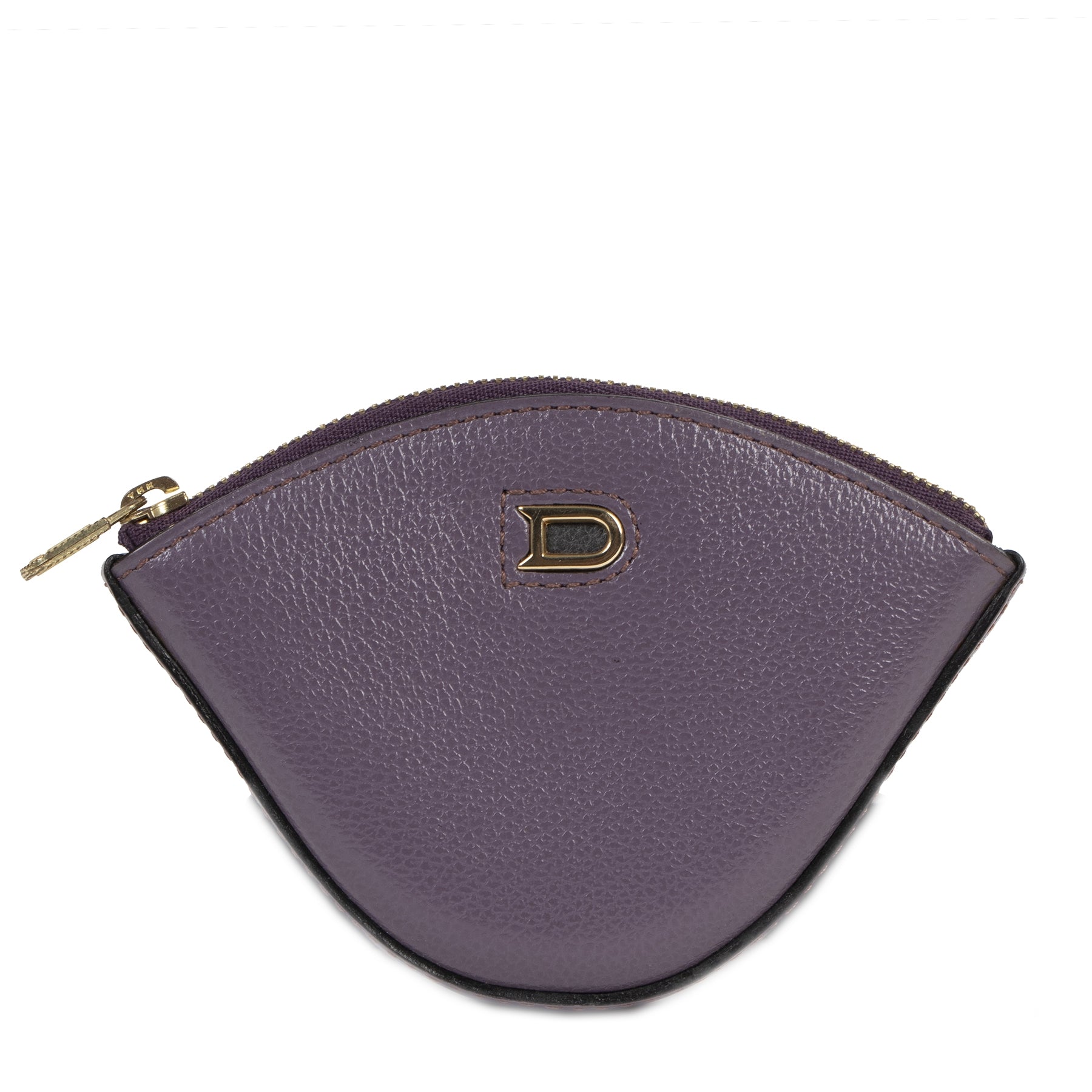 Authentic secondhand Delvaux Purple Leather Coin Pouch designer accessories fashion luxury vintage webshop online shopping