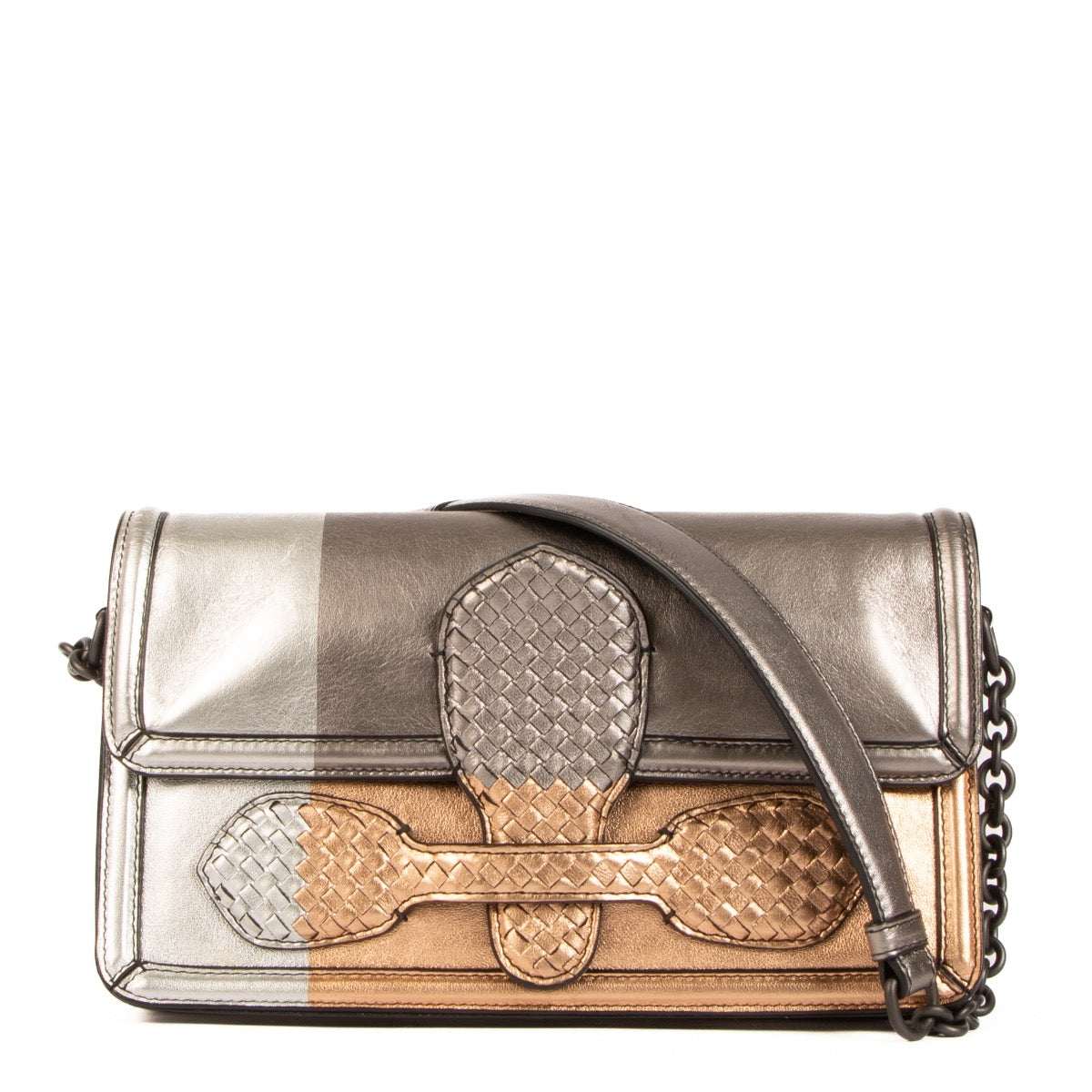 shop 100% authentic second hand Bottega Veneta Silver Rialto Shoulder bag on Labellov.com