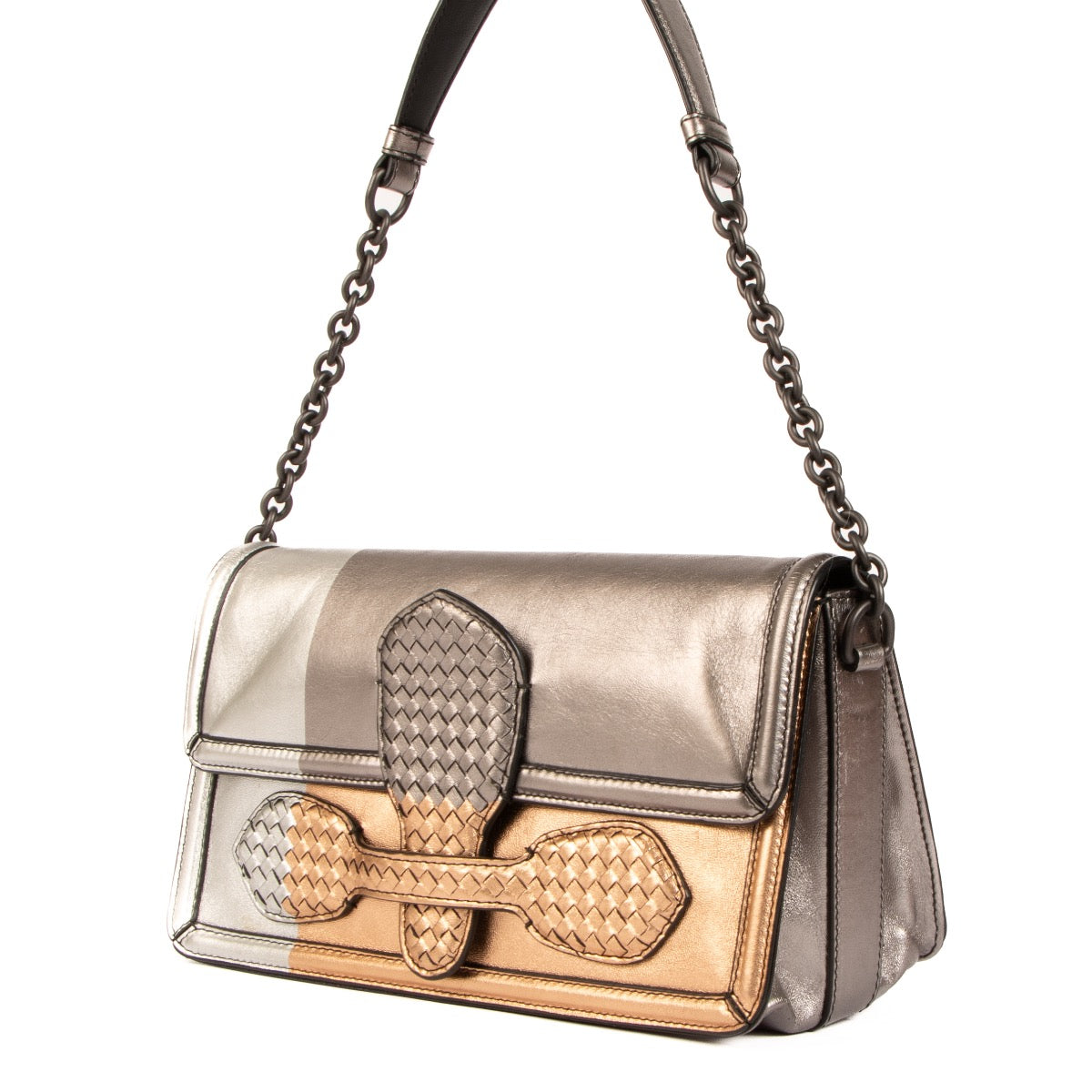 shop 100% authentic second hand Bottega Veneta Silver Rialto Shoulder bag on Labellov.com