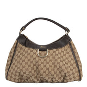 Gucci Abbey D - Ring Monogram Canvas Hobo Bag