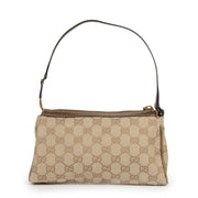Authentic secondhand Gucci Canvas Gold Monogram Pochette designer bags fashion luxury vintage webshop safe secure online shopping