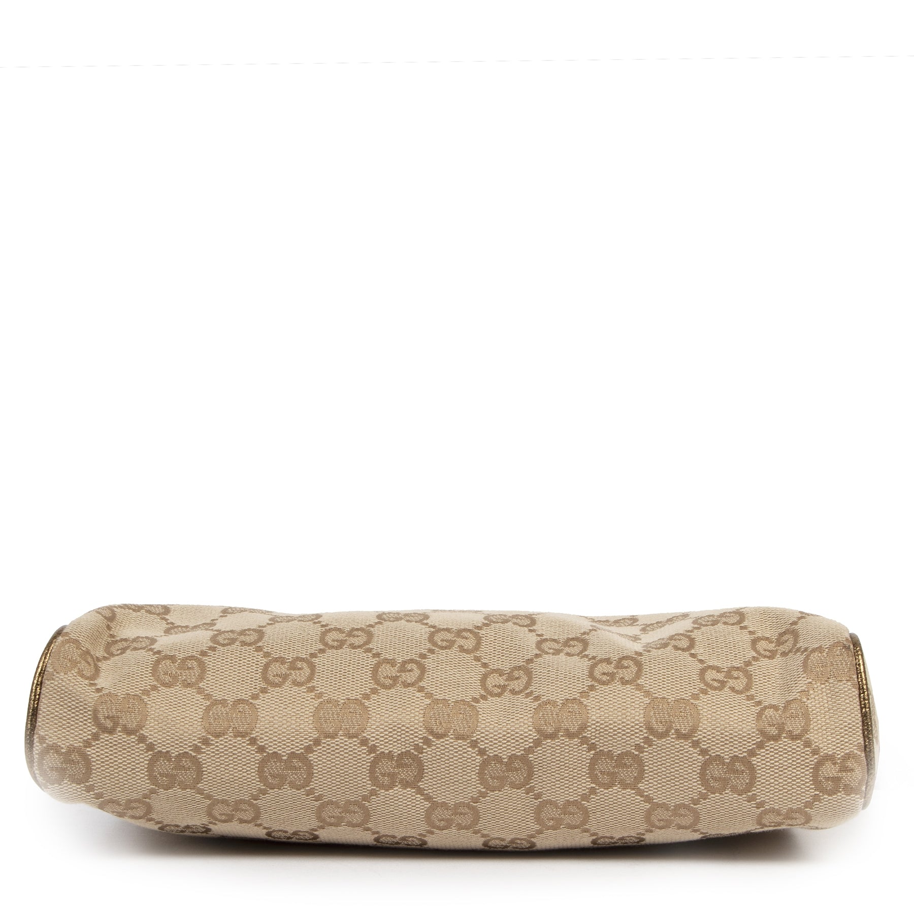 Authentic secondhand Gucci Canvas Gold Monogram Pochette designer bags fashion luxury vintage webshop safe secure online shopping