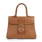 Authentic secondhand Delvaux Brillant MM Cognac GHW + Strap designer bags luxury vintage webshop fashion safe secure online shopping