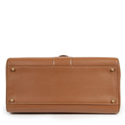 Authentic secondhand Delvaux Brillant MM Cognac GHW + Strap designer bags luxury vintage webshop fashion safe secure online shopping