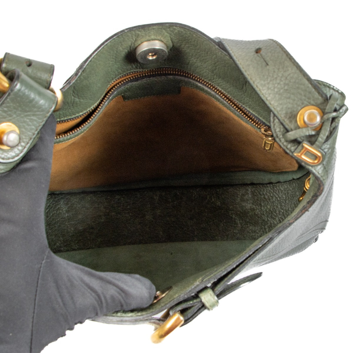Delvaux Green Souverain Shoulder bag