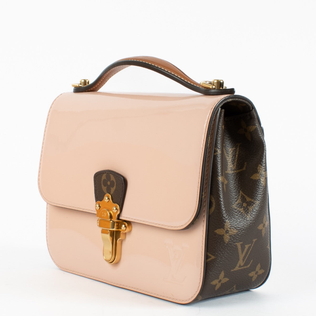 Authentic Second Hand Louis Vuitton Pink Cherrywood BB Top Handle Bag on Labellov.com