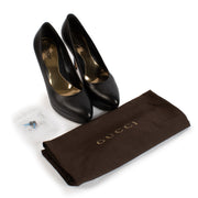 Gucci Black Leather Pumps - size 37