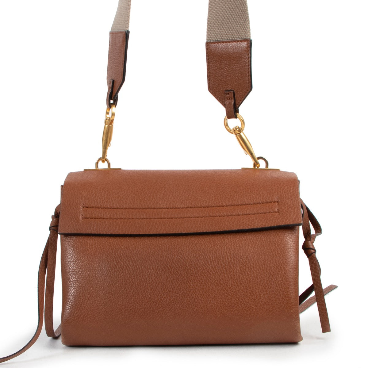 Shop safe online 100% authentic second hand Valentino Brown Leather Crossbody Bag at Labellov in Antwerp.