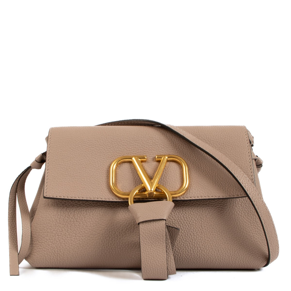 Valentino Garavani Beige VRing Small Crossbody Bag