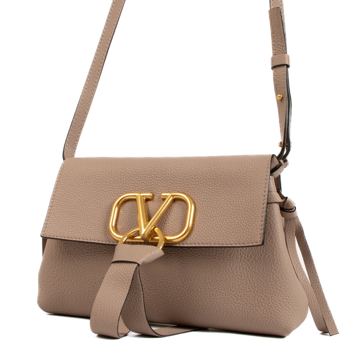 Valentino Garavani Beige VRing Small Crossbody Bag