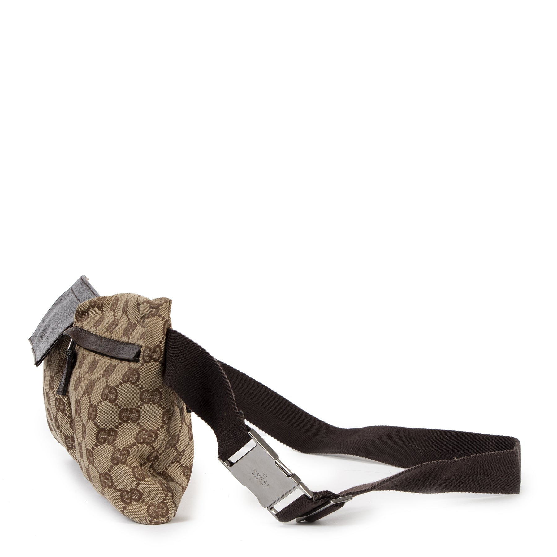 Authentic secondhand Gucci Beige Monogram Pattern Supreme Belt Bag designer bags fashion luxury vintage webshop safe secure online shopping