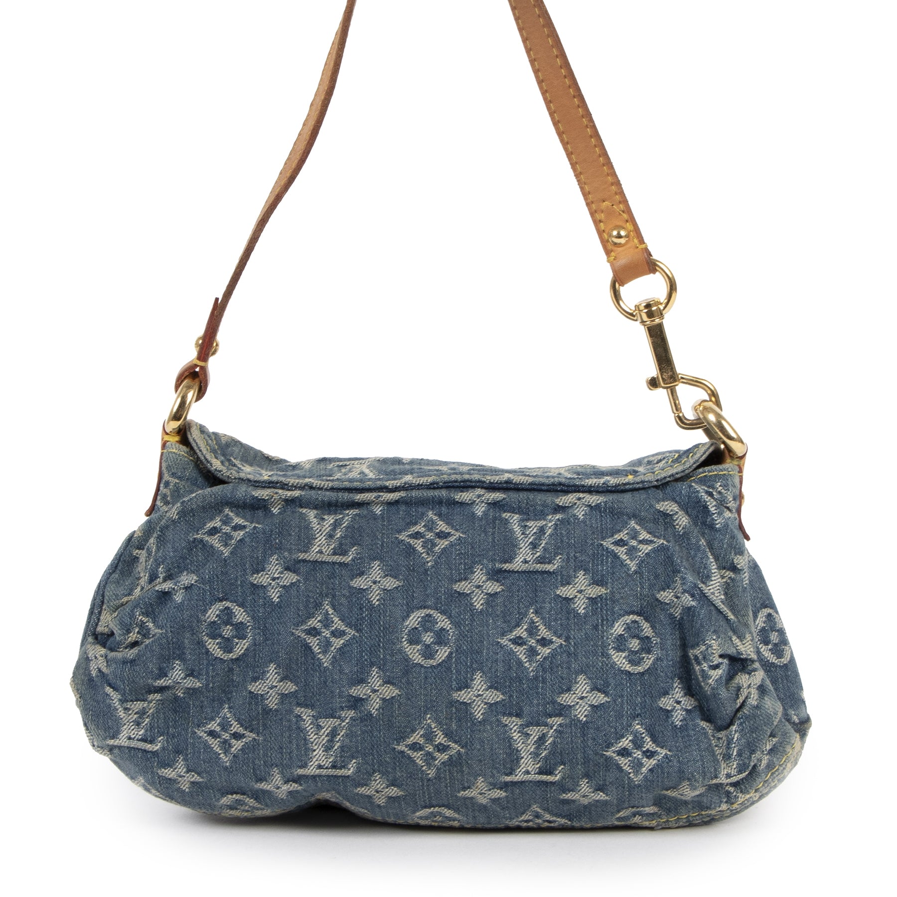 acheter en ligne Louis Vuitton Pleaty Blue Denim Baguette