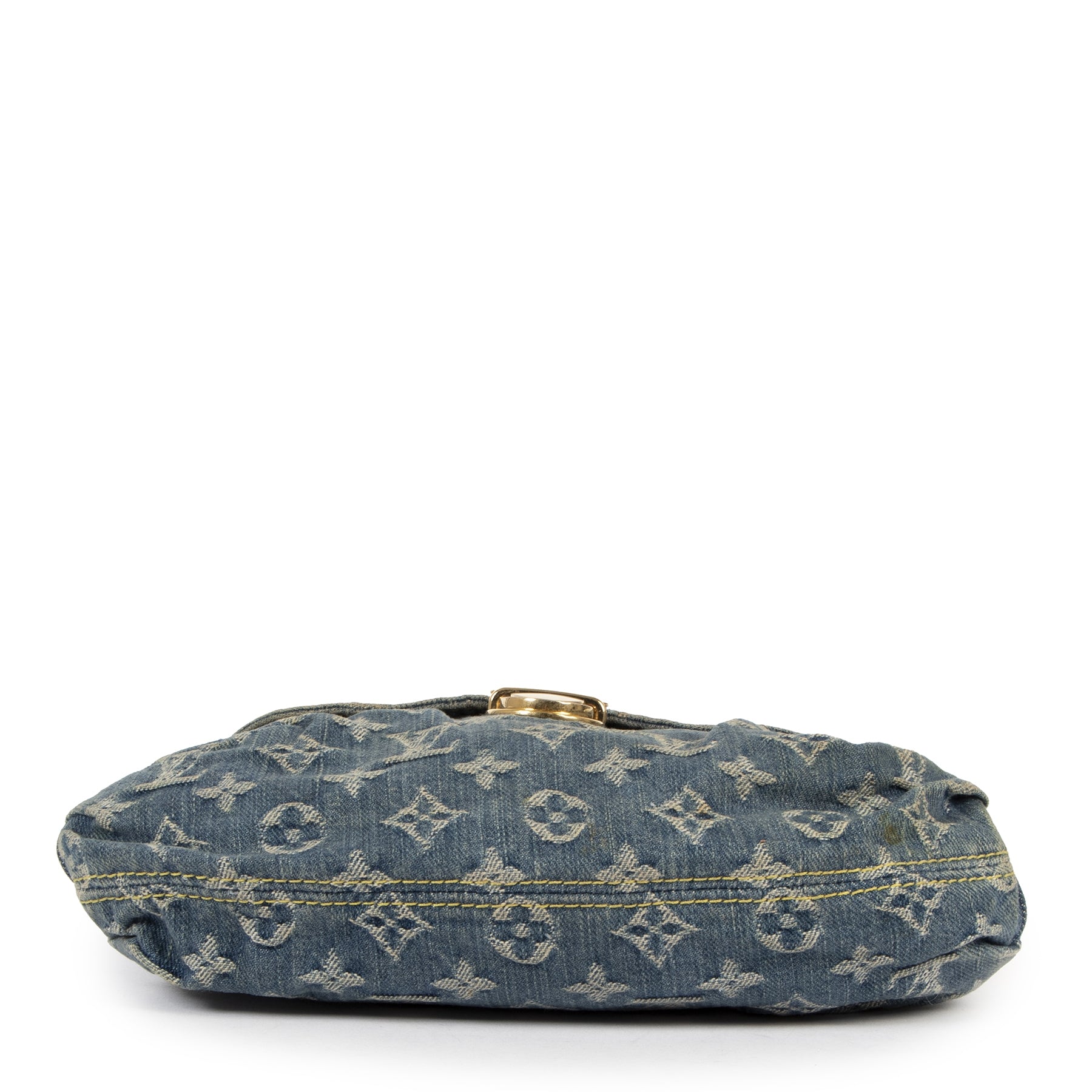 Louis Vuitton Pleaty Blue Denim Baguette