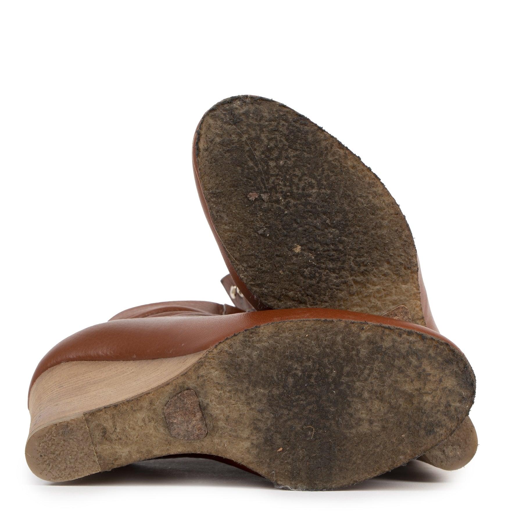 Koop tweedehands Chloe Brown Leather Laceup Boots aan de juiste prijs in alle veiligheid online bij LabelLOV webshop