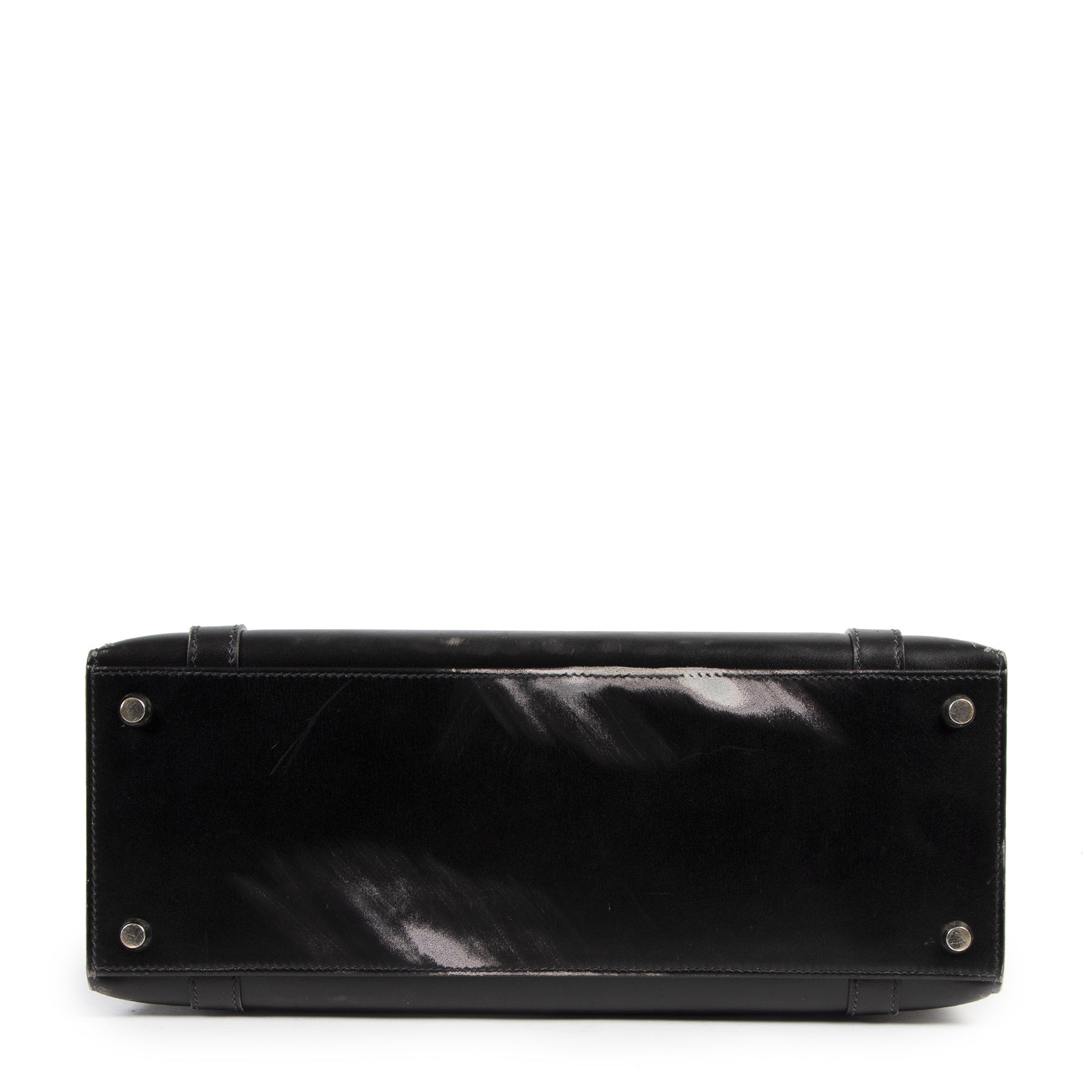 Authentic second-hand vintage Hermès Drag 32 Black Boxcalf Leather buy online webshop LabelLOV