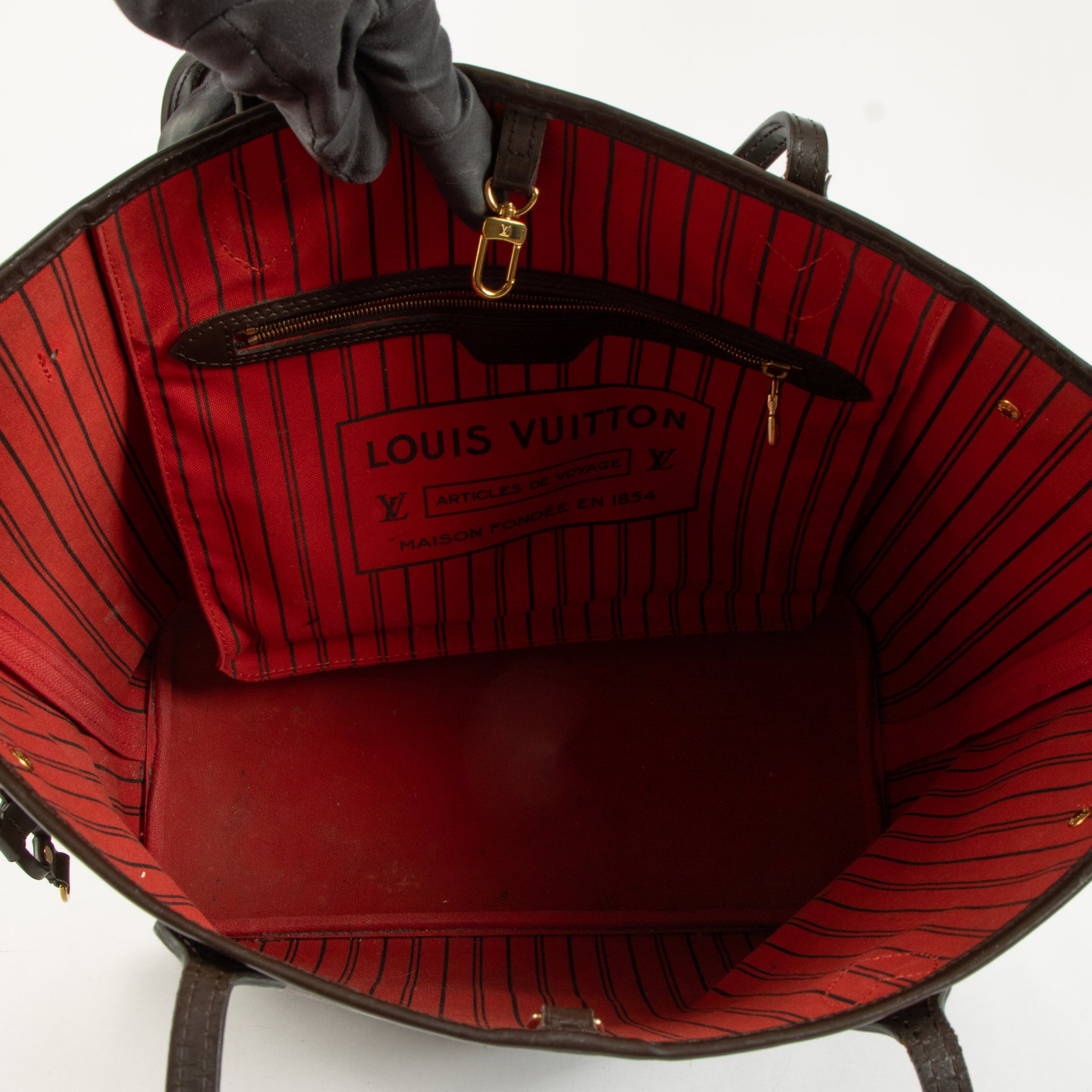 Louis Vuitton Damier Ebene Neverfull MM Bag